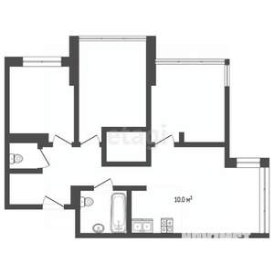 4-к квартира, вторичка, 84м2, 4/7 этаж
