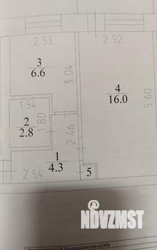 1-к квартира, вторичка, 30м2, 3/5 этаж