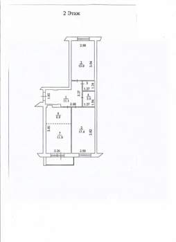 3-к квартира, вторичка, 67м2, 2/16 этаж