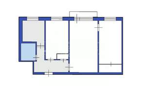 3-к квартира, вторичка, 57м2, 3/5 этаж