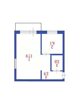 1-к квартира, вторичка, 32м2, 2/5 этаж