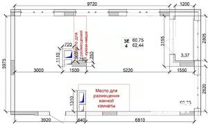 3-к квартира, строящийся дом, 62м2, 11/15 этаж