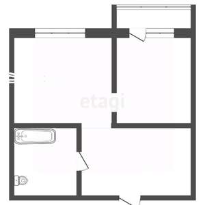 1-к квартира, вторичка, 45м2, 4/12 этаж