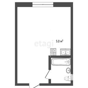 Студия квартира, вторичка, 25м2, 4/9 этаж