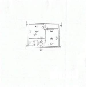 2-к квартира, вторичка, 41м2, 3/12 этаж