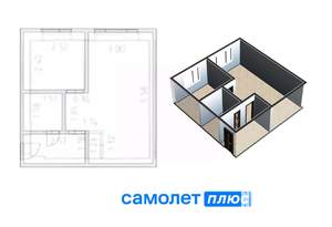 1-к квартира, вторичка, 30м2, 2/5 этаж