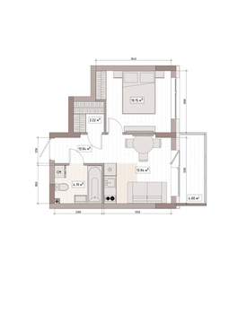 Студия квартира, вторичка, 33м2, 15/15 этаж