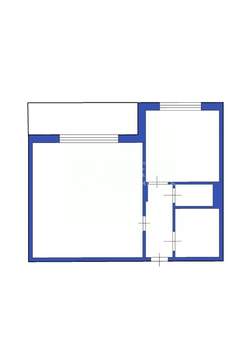 1-к квартира, вторичка, 38м2, 1/3 этаж