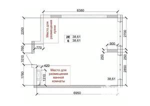 2-к квартира, вторичка, 39м2, 15/15 этаж
