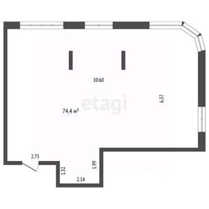 3-к квартира, вторичка, 74м2, 3/15 этаж