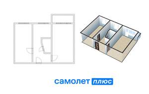 2-к квартира, вторичка, 45м2, 5/5 этаж