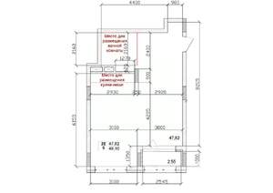 2-к квартира, вторичка, 48м2, 2/15 этаж
