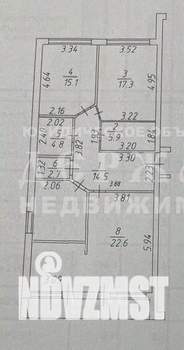 3-к квартира, вторичка, 103м2, 8/11 этаж