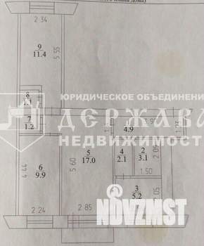 3-к квартира, вторичка, 56м2, 5/5 этаж