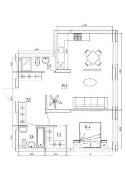 3-к квартира, вторичка, 63м2, 5/15 этаж