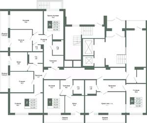 2-к квартира, вторичка, 63м2, 1/15 этаж