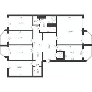 5-к квартира, вторичка, 201м2, 4/11 этаж