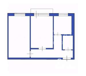 2-к квартира, вторичка, 45м2, 4/5 этаж