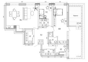 3-к квартира, вторичка, 141м2, 7/8 этаж