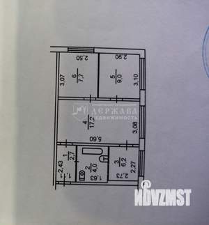 3-к квартира, вторичка, 47м2, 1/5 этаж