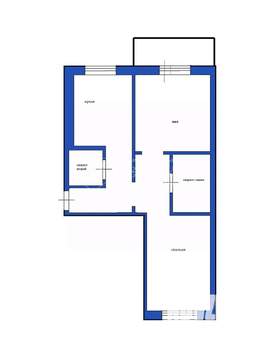 2-к квартира, вторичка, 63м2, 7/9 этаж