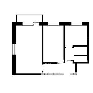 2-к квартира, вторичка, 45м2, 4/5 этаж