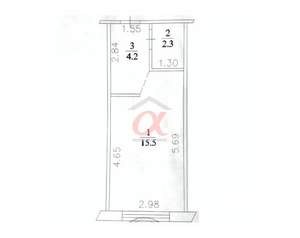 1-к квартира, вторичка, 22м2, 9/9 этаж