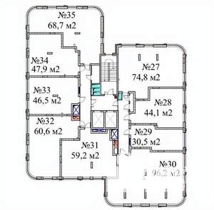 Студия квартира, вторичка, 48м2, 5/15 этаж