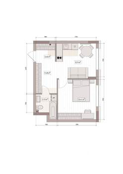 2-к квартира, вторичка, 39м2, 6/15 этаж