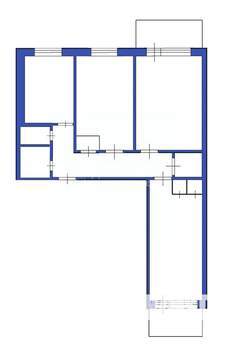 3-к квартира, вторичка, 67м2, 8/9 этаж