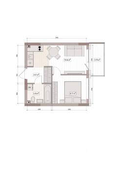 Студия квартира, вторичка, 33м2, 3/15 этаж