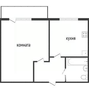 1-к квартира, вторичка, 34м2, 7/10 этаж