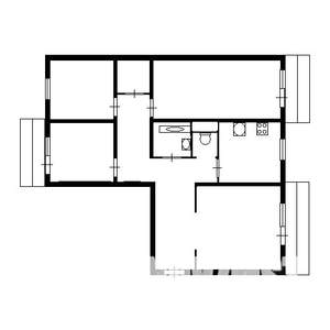 4-к квартира, вторичка, 82м2, 2/9 этаж
