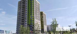 1-к квартира, строящийся дом, 50м2, 10/17 этаж