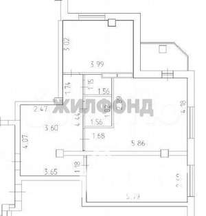 2-к квартира, вторичка, 69м2, 14/16 этаж