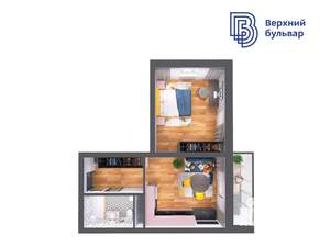 1-к квартира, вторичка, 50м2, 4/19 этаж