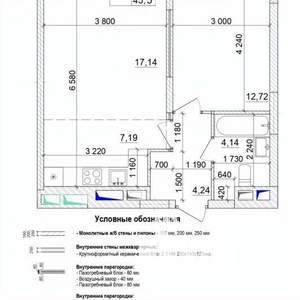 1-к квартира, строящийся дом, 46м2, 15/16 этаж