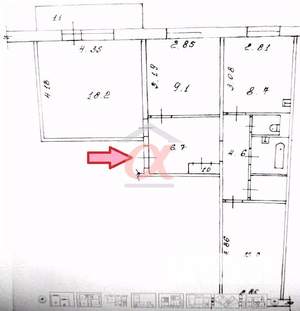 3-к квартира, вторичка, 64м2, 5/9 этаж