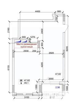 2-к квартира, вторичка, 49м2, 7/15 этаж