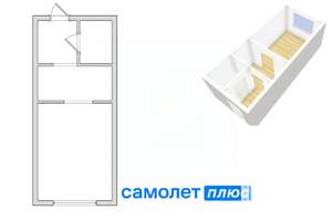 1-к квартира, вторичка, 22м2, 7/9 этаж