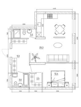 3-к квартира, вторичка, 63м2, 13/15 этаж