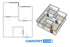 2-к квартира, вторичка, 41м2, 1/16 этаж