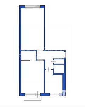 2-к квартира, вторичка, 44м2, 1/5 этаж