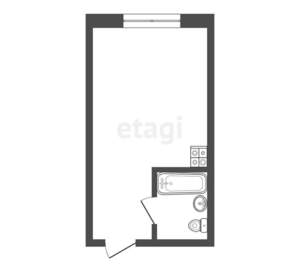 Студия квартира, вторичка, 23м2, 8/9 этаж