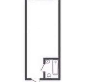 Студия квартира, вторичка, 17м2, 1/9 этаж