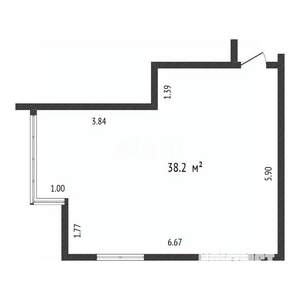 2-к квартира, вторичка, 38м2, 5/9 этаж