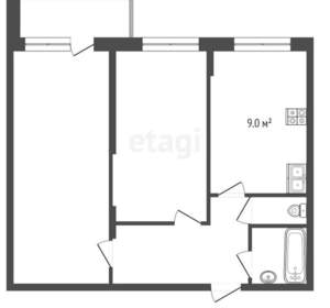 2-к квартира, вторичка, 46м2, 9/9 этаж