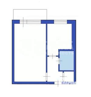 1-к квартира, вторичка, 35м2, 3/5 этаж
