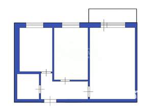 2-к квартира, вторичка, 48м2, 2/9 этаж