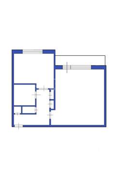 1-к квартира, вторичка, 38м2, 7/9 этаж